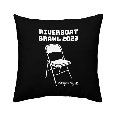 Divertidas almohadas, plegables Montgomery Brawl Funny Humorous Fight Riverboat I Survived Pillow Throw Brawl Divertidas almohadas, plegables Montgomery Brawl Funny Humorous Fight Riverboat I Survived Pillow Throw Brawl