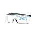 Produktbild 3M SecureFit 3700 Überbrille, blaues Gestell, integrierter Augenbrauenschutz, Scotchgard Antibeschlag-/Antikratz-Beschichtung (K&N), klare Scheibe, SF3701XSGAF-BLU