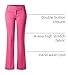 Design by Olivia Women's Ultra Stretch Comfy Millennium Bootcut Dress Pants Work Business Office Trousers Fuchsia XS