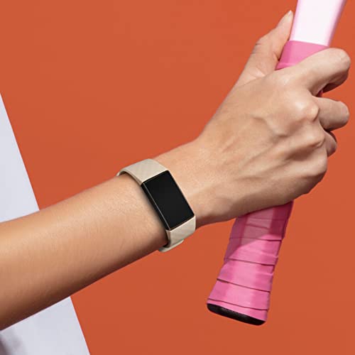 Image of Tobfit Watch Strap Compatible with Fitbit Charge 4 / Fitbit Charge 3 (Watch Not Included), Removable Soft Belts for Charge 3 /4 Wristband, Smartwatch Band for Men & Women (L, Starlight)