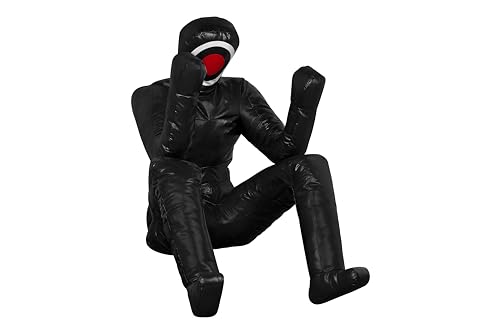 Mannequin d'entraînement MMA (Position défensive) pour Boxe, Combat, Lancer, Grappling, karaté, jiu-Jitsu, Lutte - Non rempli