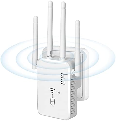 WiFi Extender 1200Mbps, WiFi Extenders Signal Booster for Home, WiFi Range Extender Signal Booster up to 10000sq.ft, WiFi Booster, WiFi Extender Outdoor, Internet Booster, Internet Extender