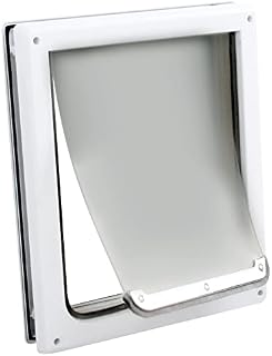 Pet Prime 2 Ways Locking Pet Flap Door For Dogs Pet Door with Transparent flap (Large)