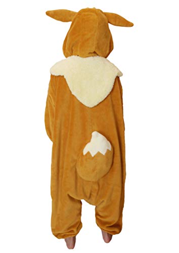 Sazac Kigurumi - Pokemon - Eevee - Onesie Jumpsuit Halloween Costume - Kids Size (5-9 Year Old) #TOP2