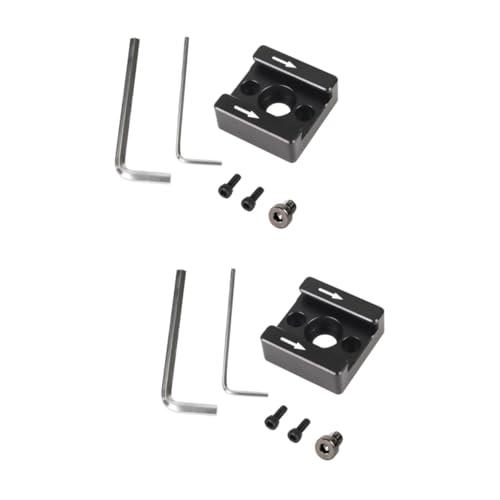 CIYODO 2 Sets Flash Stand Adapter 1/4 Hole Cold Shoe Mount for Monitor Camera Accessory Bracket