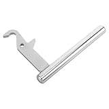 ABOOFAN Ersatz Kamintürgriff aus Edelstahl für Kohle und Holzöfen mit Hoher Hitzebeständigkeit und Universeller Kompatibilität für Langlebige Nutzung Am Kamin