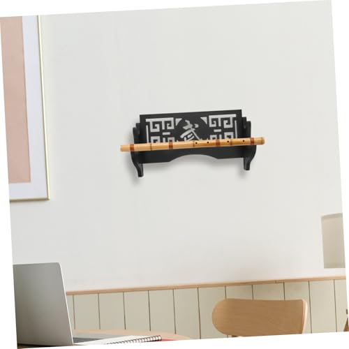 Support mural pour sabres katanas présentoir ajouré noir POPETPOP