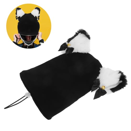 Housse de casque de ski tricot snowboard bonnet protection chat - 8