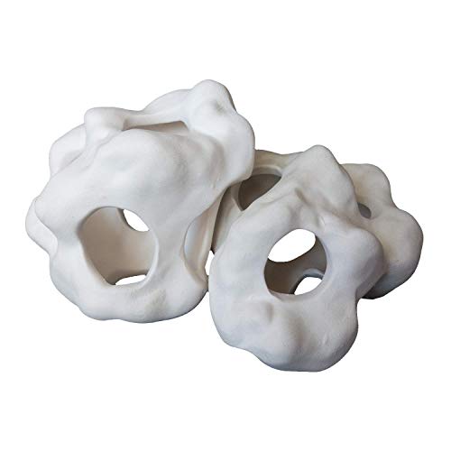 Ceramic Fish Tank Decortation Aquarium Decor Betta Cave Hideout Cichlid Hideaway Orament White Stone Exoticzoo9 #TOP1