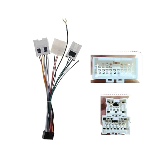 Adaptateur de faisceau de câblage d'alimentation 16 broches for voiture, Compatible Pour l'autoradio Nissan Paladin X-Trail (04-07)/Teana (04-08).(1 Pcs)