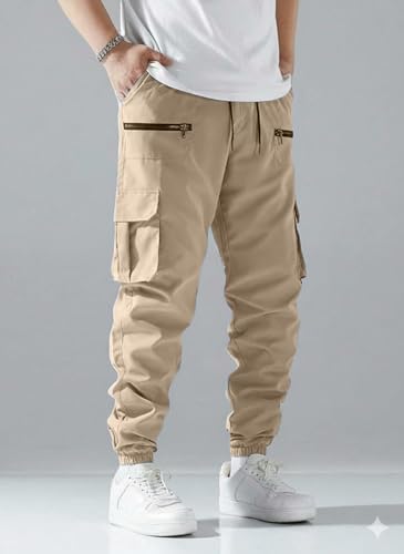 Image of INKKR Men Cargo || Men Zipper Cargo Pants Cotton ||