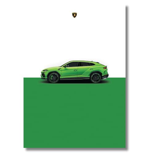 Image of Live Mad Live Crazy Lamborghini Urus Portrait Single Wall Paper Poster, A3 Size, 16.5L X 11.7W Inches Unframed Art Prints - Home, Bedroom, Living Room & Decor - Aesthetic, Matt Finish, Frame Not Included
