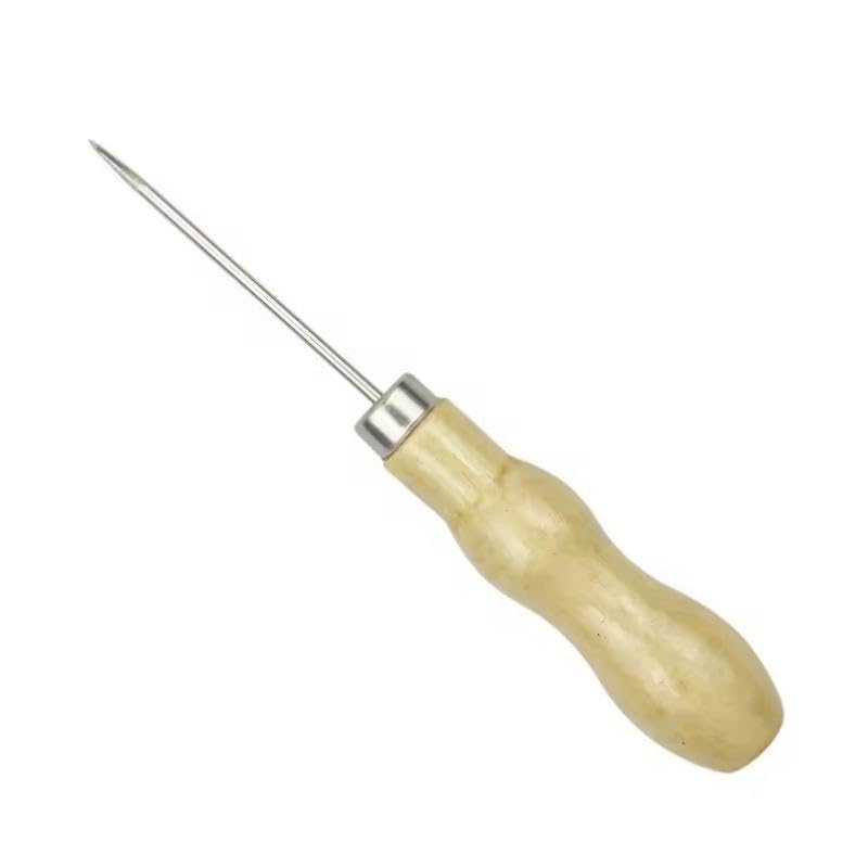 MR. DIY Crafts Leather Sewing Awl Set with Wooden Handle β Hand Stitching Awl Needles for Leather Craft, Shoe Repair, Upholstery, DIY Sewing & Craft Tools (9, Pcs Wooden Handle) 1