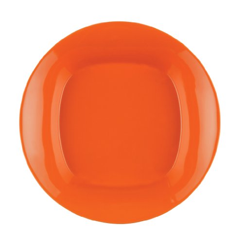 Rachael Ray Dinnerware Round & Square 4-Piece Stoneware Soup & Pasta Bowl Set, Orange