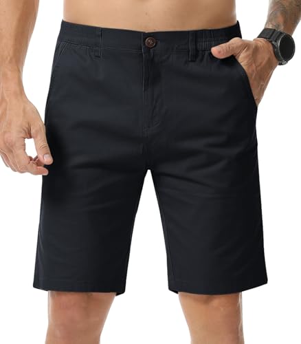 La mejor comparación de Pantalones cortos para Hombre comprados en linea. 45 LECOONMX Pantalones Cortos Casual Hombre Cintura Elástica Multibolsillo Algodón para Diario Viaje