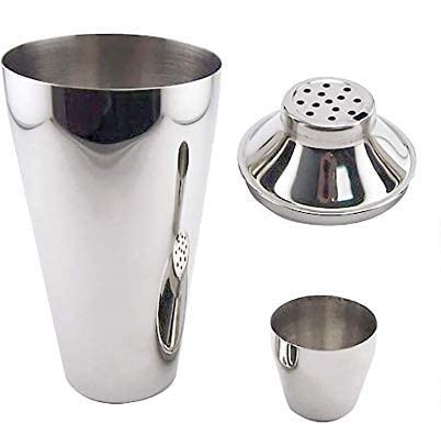 Stainless Steel Cocktail Shaker (500ml) for Party Martini Drink Shaker with Built-In Strainer for Bartending and Home Steel Margarita Cobbler Shaker Mixer Essential Accessories - Image 3