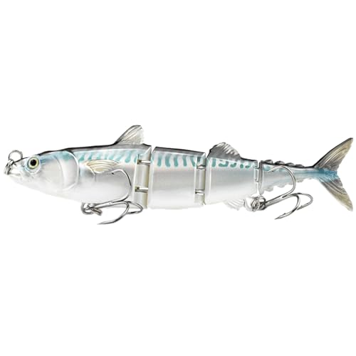 4 セクションマグロルアー人工ハードジョイントバス釣り多関節スイムベイトタックルベイトギアハードジョイントバス水泳人工釣り針