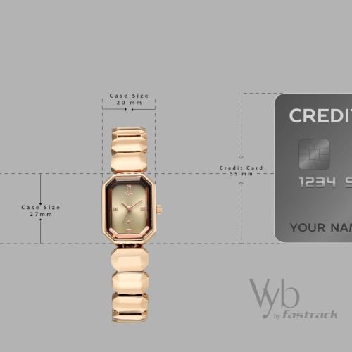 Image of Fastrack Vyb Celeste Quartz Analog 3 Hands Alloy Strap Watch for Girls