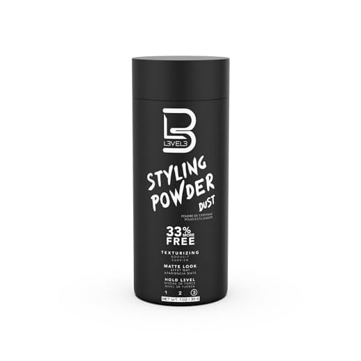 L3 Level 3 Styling Powder - Natural Look Mens Powder - Easy to Apply with No Oil or Greasy Residue (Small - 30 Grams)