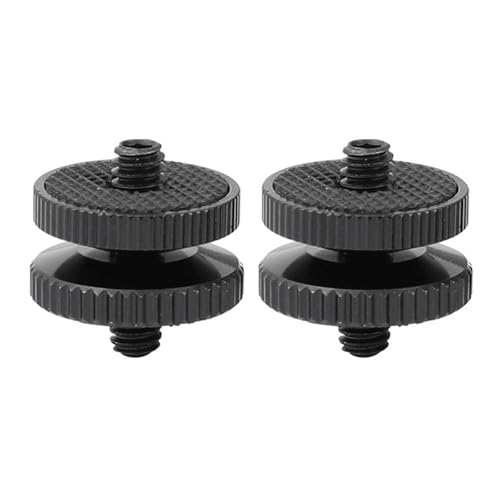 Image of 2Pcs Double End Screw Adapter 1 / 4Inch-20 Male to 1 / 4Inch-20 Male for Photo Video Equipment Fastening Mounting Camera Screw