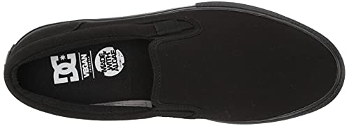 Dc Men's Manual Slip-On Skate Shoe, Black/Black/Black, 10 #TOP4