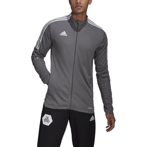 Image of Adidas Cotton Men Solid Tiro 21 Standard Length Track Jacket