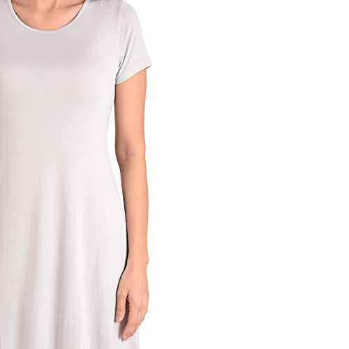 Image of Miss Lavish London Women's Relaxed Fit T Shirt Dress with Pockets Short Sleeve Summer Vacation Dresses
