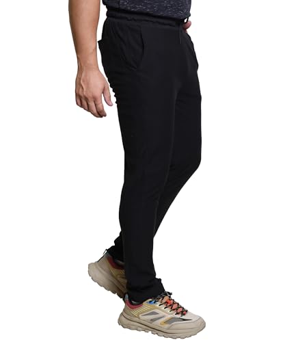 Image of Track Pant for Men - Polycotton Joggers, Gym Pants & Lowers for Men with Adjustable Waist, Moisture-Wicking Fabric & Pockets - Cargo & Ideal Sports Pajamas for Workout & Casual Wear