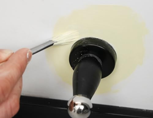 ROLLINGDOG 4PC Fitch Pinsel Schrägstrichzieher - Flachpinsel Malerpinsel Borstenpinsel für Detailarbeiten Schneiden in 6mm, 12mm, 18mm, 25mm