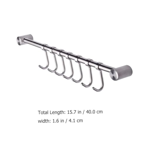 Perchero de pared de acero inoxidable fácil de usar sin óxido 3