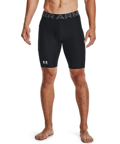 Under Armour Men's HeatGear Pocket Long Shorts , Black (001)/Pitch
