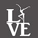 CCI Fire Dancer Love DMB Premium Decal Vinyl Sticker|Cars Trucks Vans Walls Laptop| White |5.5 x 4.25 in|CCI1186