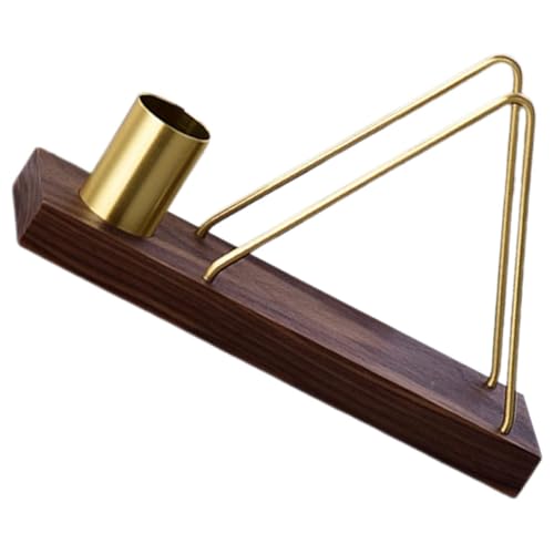 DECOMELODY Servilletero de Mesa Rústico de Madera de Nogal con Soporte para Pañuelos y Palillero Integrado Dispensador Decorativo para Cocina Restaurante Cafetería y Hotel 1 Pieza