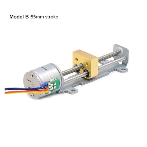 Moteur pas à pas DC 5V 12V linéaire avec curseur à vis 80mm