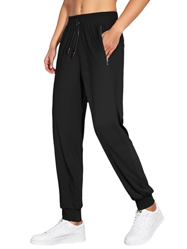 Image of Venzina Women's High Waist Straight Leg Pants, Lightweight Quick-Dry & ICY Cool Trousers for Business Casual, Office. Travel, Work, Elegant Comfort Everyday