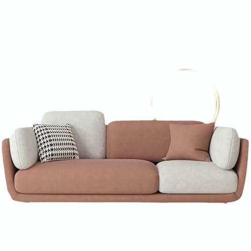 Image of Velvet Contemperory Sofa with Cushion Chaise Lounge Sectional Sofa Perfect for Living Room & Bedroom Guests Home & Office (Velvet Browm, Three Seater)