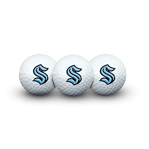 Team Effort Seattle Kraken Golf Ball Pack of 3