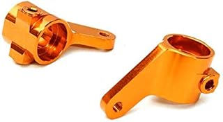 Integy RC Model C27632ORANGE Billet Machined Alloy Steering Knuckles for Traxxas 1/10 Bigfoot 2WD Truck