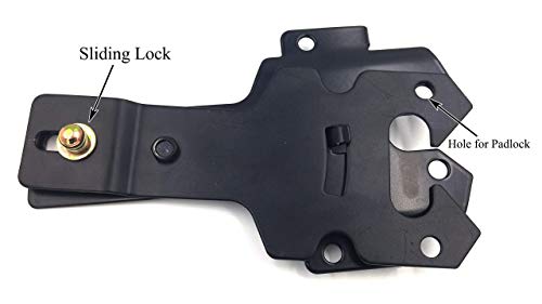 Automatic Lockable Post Mount Latch For Wood Gates And Doors Black #TOP1