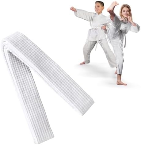 MIRKUZI Cinturones de traje de judo Cinturón de judo de 180 cm, c...