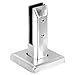 UPQRSG 1 Piece 304 less Steel Square Glass Spits, Fence Spit Clamp for Sts Balcony Pool, Glass Spits Balustrade Railing Clamp, Swimming Pool Accessories