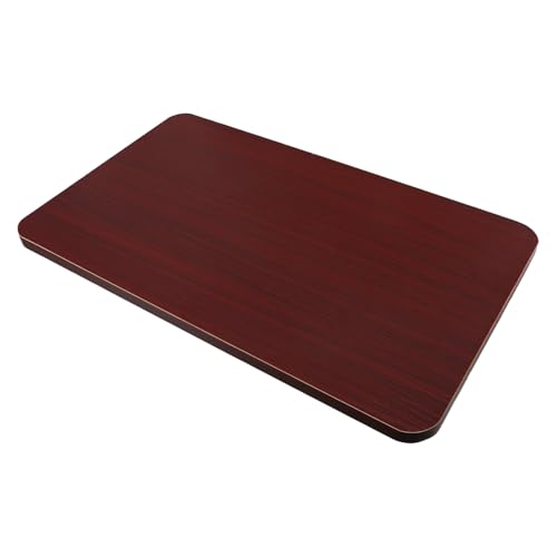 HOMSFOU Tablero de Mesa Rectangular Macizo de Madera para Cocina y Oficina, 50 X 30 Cm, Acabado en Color Madera de Pomelo, Bordes Redondeados Mejorados, Repuesto Funcional para Mesa