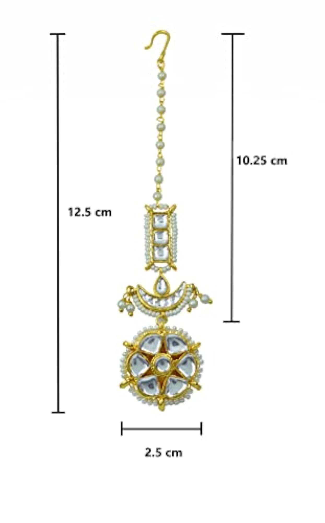 Kundan Borla Maang Tikka for Traditional Style