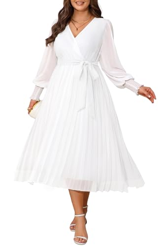 Pinup Fashion Plus Size White Dress Women Bridal Shower Engagement