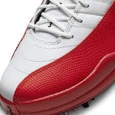 Nike Air Jordan 12 Low G Cherry DH4120-161 Jordan 12G Cherry Golf Shoes, red US 8.5 | Image 4