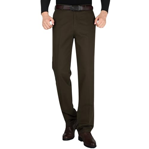 Pantalon chino en tissu de qualité supérieure coupe droite