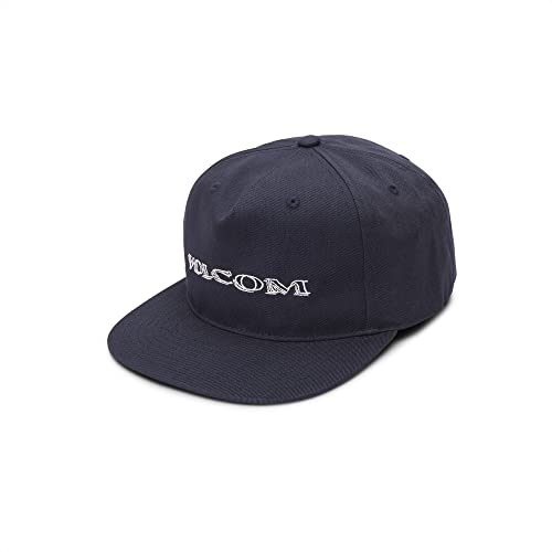 Image of Volcom Men's Snapback Hat - 6-Panel Twill Flat Brim Cap Adjustable Snap Closure