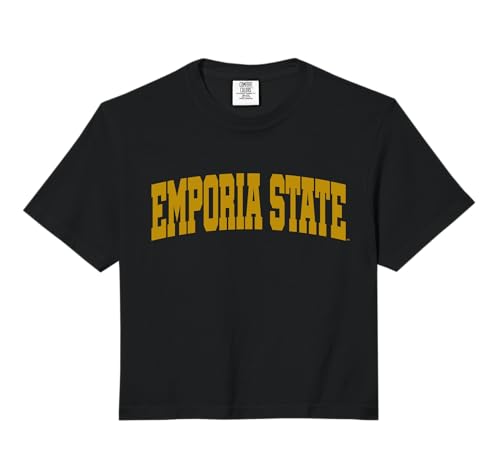 Emporia State University ESU Hornets School Name Arch Comfort Colors Crop Top