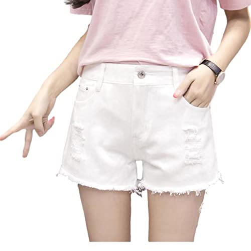 ホワイトデニムショートパンツ