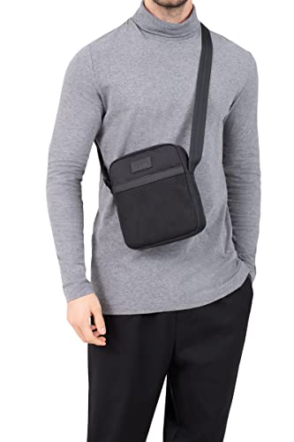 Hexagona BOLSO, Borsa con Manico Lungo Uomo, Nero